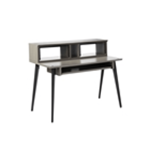 Gator Frameworks GFW-ELITEDESK-GRY Scrivania workstation Elite in grigio driftwood per studi di registrazione e content creator<br>