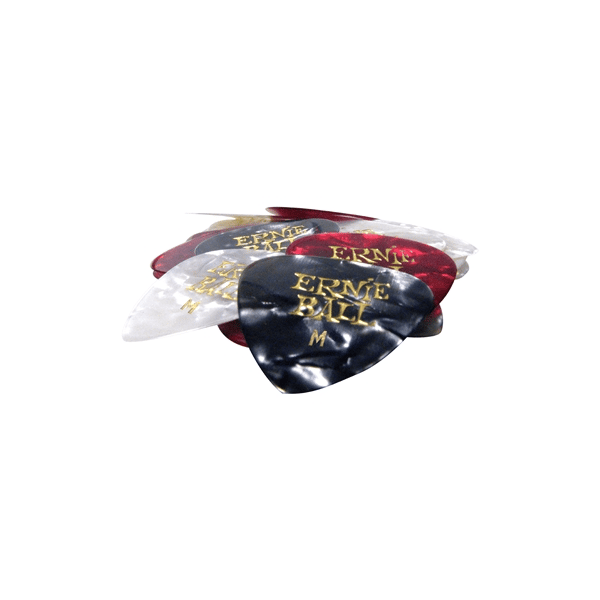 Ernie Ball Plettri Perloid Assortiti Medium Busta da 24