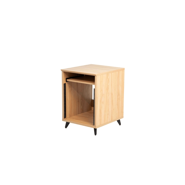 Gator Frameworks GFW-ELITEDESKRK-MPL Rack studio 10U in finitura acero naturale<br>