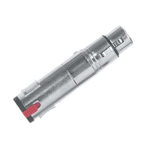 PROEL STAGE Adattatore professionale in metallo: presa con sicura jack stereo Ø 6.3 mm. -> presa XLR 3 poli.