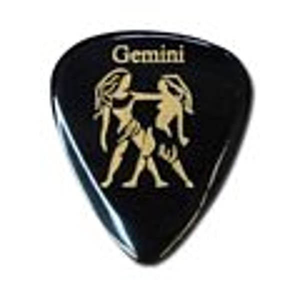 TIMBERTONES 1 Plettro con segno zodiacale "Gemelli". Modello ZDT-GE-1