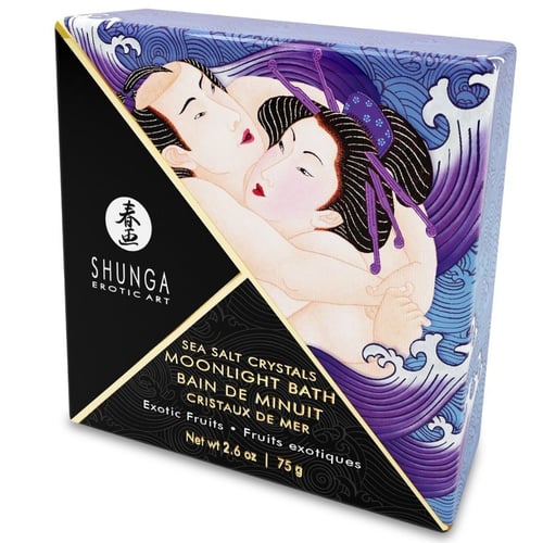SHUNGA BADESALZ MIT EXOTISCHEM LILA-GESCHMACK 75 GR
