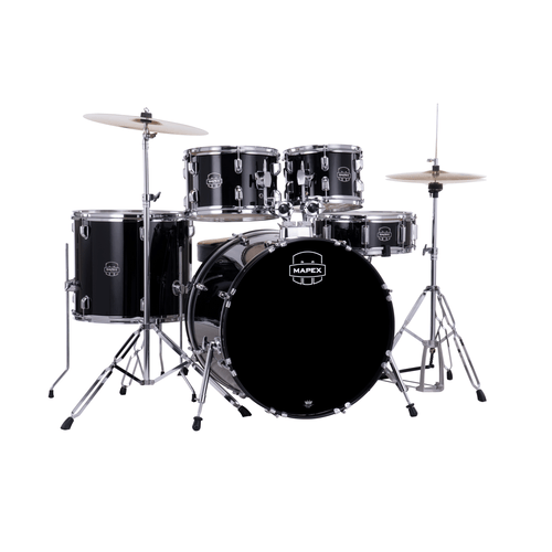 MAPEX IT CM5294FTCDK COMET ROCK 5 PEZZI DARK BLACK CON PIATTI