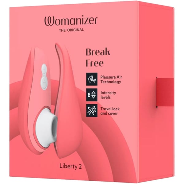 WOMANIZER - LIBERTY 2 ESTIMULADOR & SUCCIONADOR CLITORIS ROSA