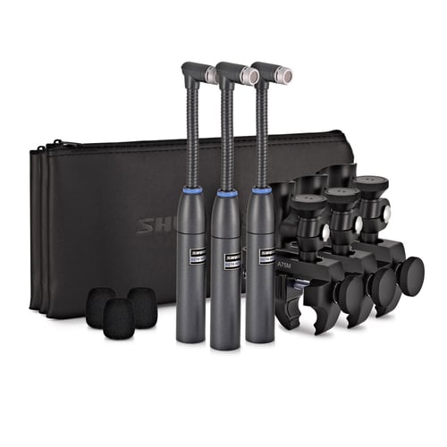 SHURE CENTRE SHURE BETA98AMP-C SET DI 3 MICROFONI A CONDENSATORE PREAMPLIFICATI PER STRUMENTI