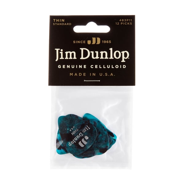 Dunlop 483P#11 Turquoise Perloid - Thin