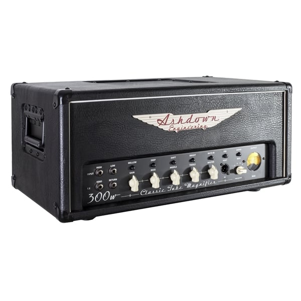 ASHDOWN CTM-300 TESTATA VALVOLARE PER BASSO ELETTRICO CTM300 300 WATT EQ 3 BANDE 6 SWITCH VU-METER EFX LOOP