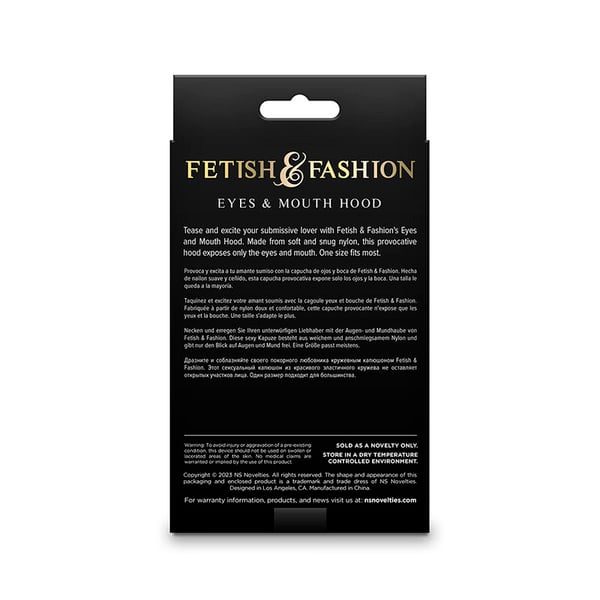 NS NOVELTIES - FETISH & FASHION AUGEN- UND MUNDMASKE NYLON WEISS
