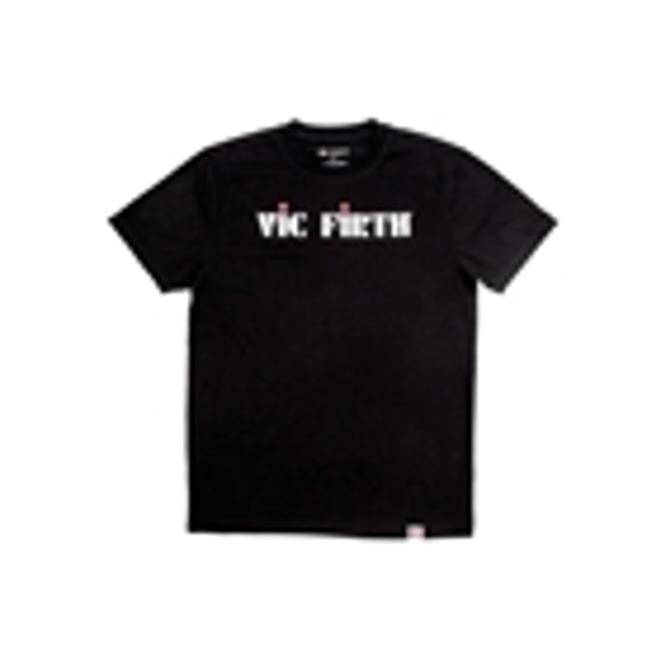 Vic Firth PTS20LOGOXL - Black Logo Tee - XL