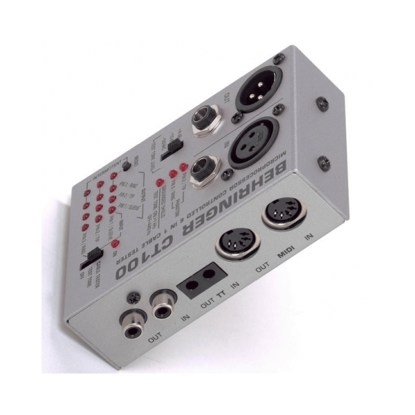 BEHRINGER CT100 CABLE TESTER PER CAVI TESTACAVI AUDIO + TEST TONE DOPPIA FREQUENZA
