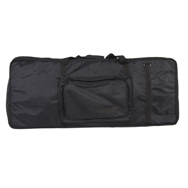 PROEL STAGE Borsa per tastiera in robusto nylon 420D antistrappo. Dimensioni interne: 1150 (larghezza) x 450 (profondità) x 180 (altezza) mm. Imbottitura 20 mm. Disponibile in colore nero.