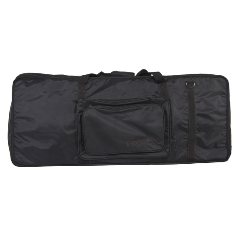 PROEL STAGE Borsa per tastiera in robusto nylon 420D antistrappo. Dimensioni interne: 970 (larghezza) x 400 (profondità) x 150 (altezza) mm. Imbottitura 20 mm. Disponibile in colore nero.