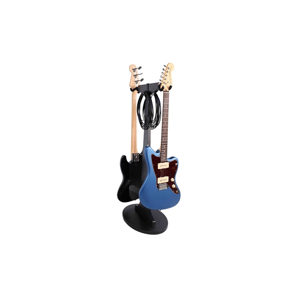 Gator Frameworks GFW-ELITEGTRHNGSTD-2X-BLK Stand appendi-chitarra doppio in finitura nera<br>