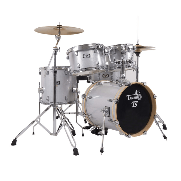 TAMBURO Batteria serie T5 5 pezzi colore Silver Sparkle