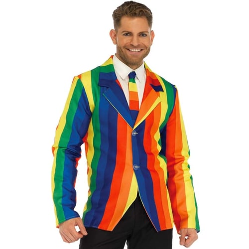 LEG AVENUE COSTUMES LEG AVENUE - BLAZER + CRAVATTA ARCOBALENO M