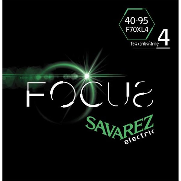Savarez F70XL4 Corde Focus per Basso Elettrico 40-95, Set/4