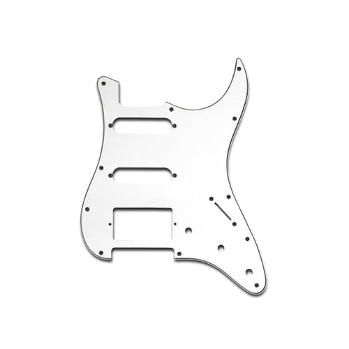 SOUNDSATION PARTS Mascherina per Chitarra Stratocaster, 3 Strati, Bianco, Humbucker