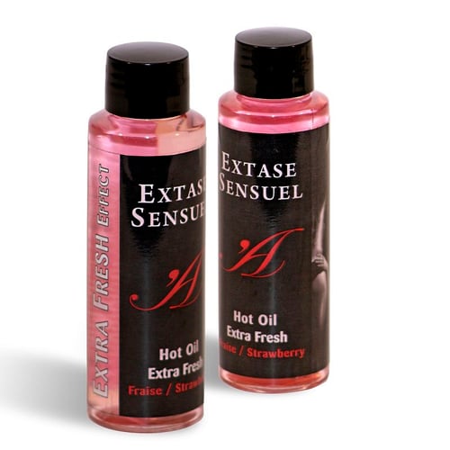 EXTASE SENSUEL ACEITE DE MASAJE EFECTO EXTRA FRESH FRESA 100ML