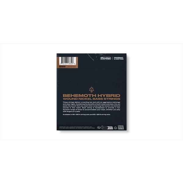 Dunlop BEHYN50105 Behemoth Hybrid Wound Nickel 50-105