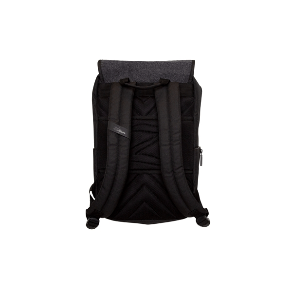 Zildjian T9001 - Gray Flap Black Laptop Backpack