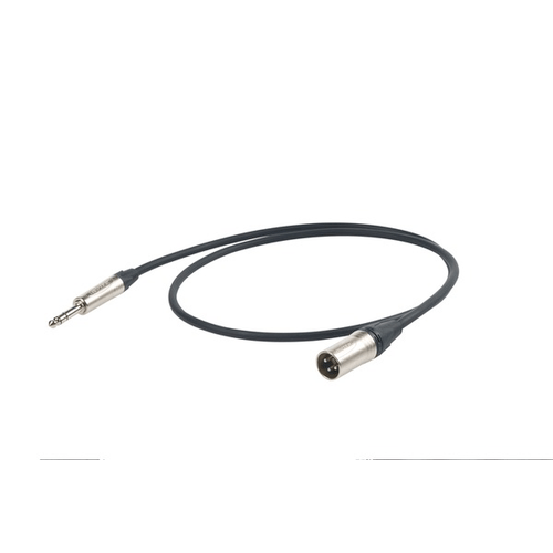 PROEL STAGE Cavo professionale esoterico con connessioni jack stereo Neutrik Ø 6.3 mm. mm. -> spina volante XLR Neutrik 3 poli.