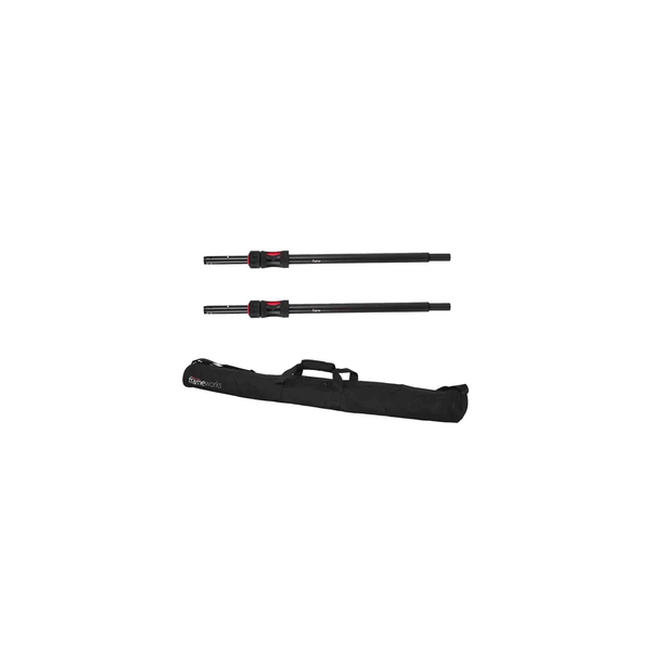 Gator Frameworks GFW-ID-SPKR-SPSET Coppia di pali per subwoofer regolabili con pistone di sollevamento&lt;br&gt;