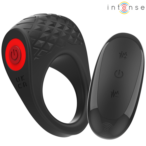 INTENSE COUPLES TOYS INTENSE - CLOVER VIBRATORE ANELLO PER PENE 10 VIBRAZIONI NERO