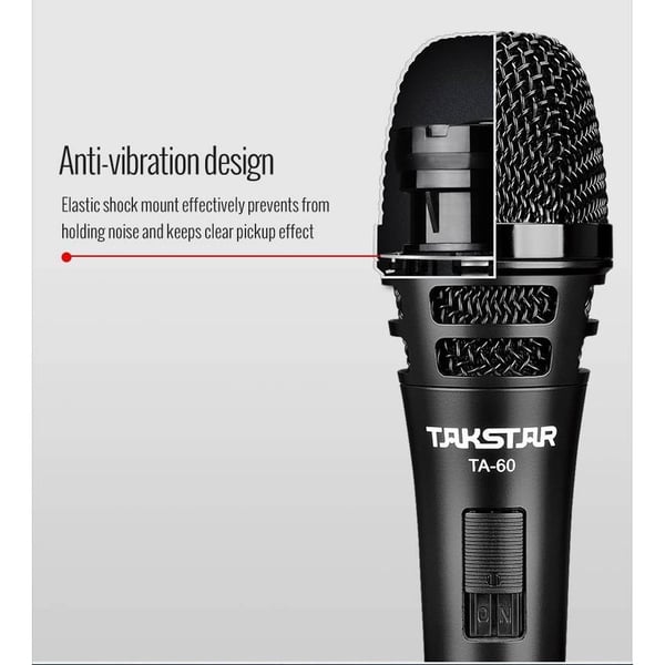 TAKSTAR Microfono dinamico per cantanti dal vivo supercardioide