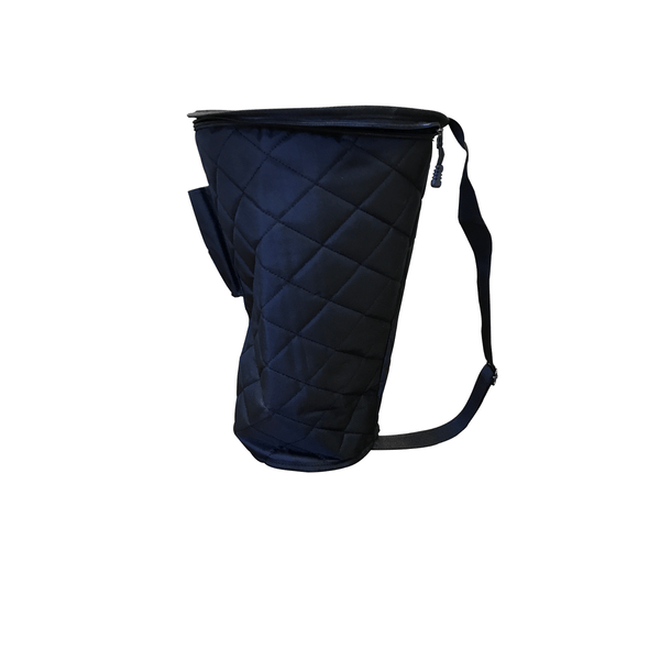 EXTREME ABD205 DARBUKA IN ALLUMINIO PELLE NATURALE SISTEMA DI ACCORDATURA A CORDA + BORSA PER IL TRASPORTO COLORE NERO