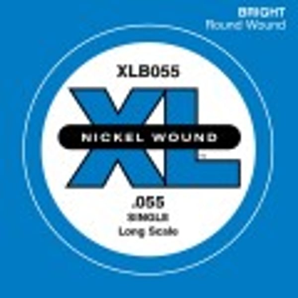D'ADDARIO Nickel Wound Bass Guitar Single String, Long Scale, .055