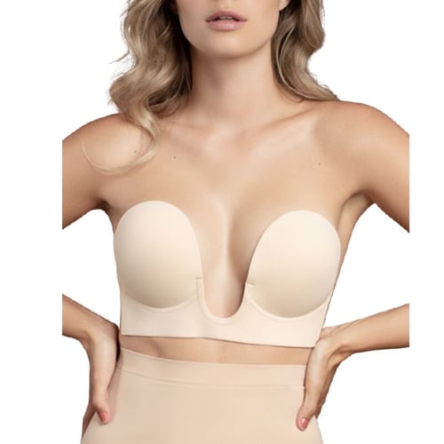 BYE BRA - BRAS BYE-BRA - REGGISENO SENZA MANIGLIE EN U BEIGE COPPA C