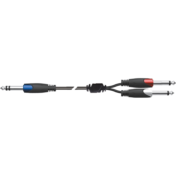 Quik Lok SX/4-2,5K Cavo Jack Stereo/2 Jack Mono