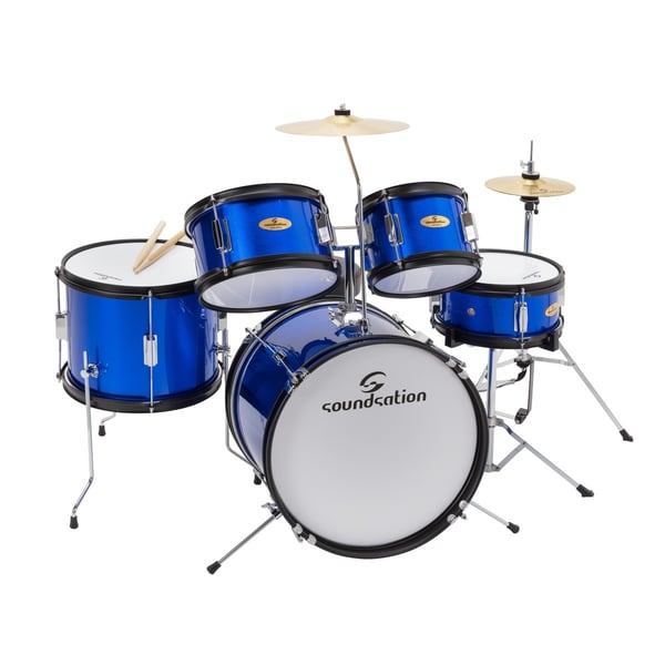 SOUNDSATION Set di Batteria 5 pezzi junior blu metallico
