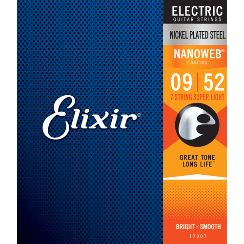 ELIXIR 12007 ELECTRIC NICKEL PLATED STEEL NANOWEB