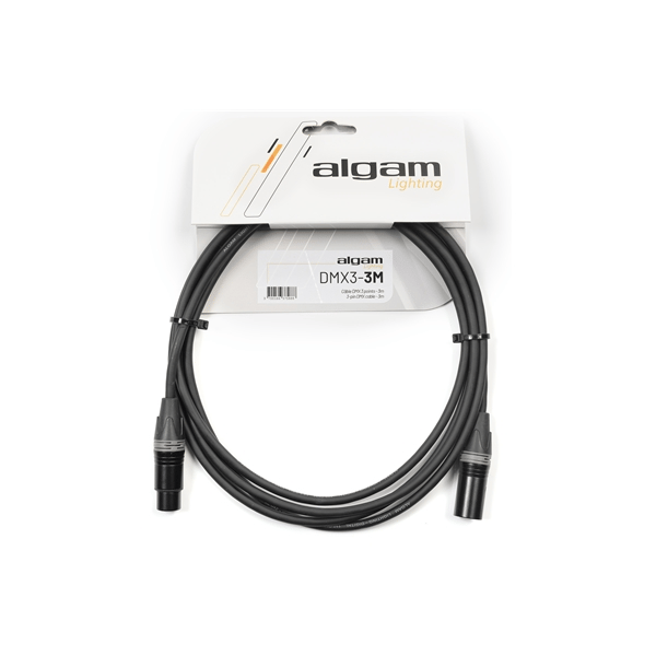 Algam Lighting DMX3-3M Cavo DMX 3 Poli 3 mt