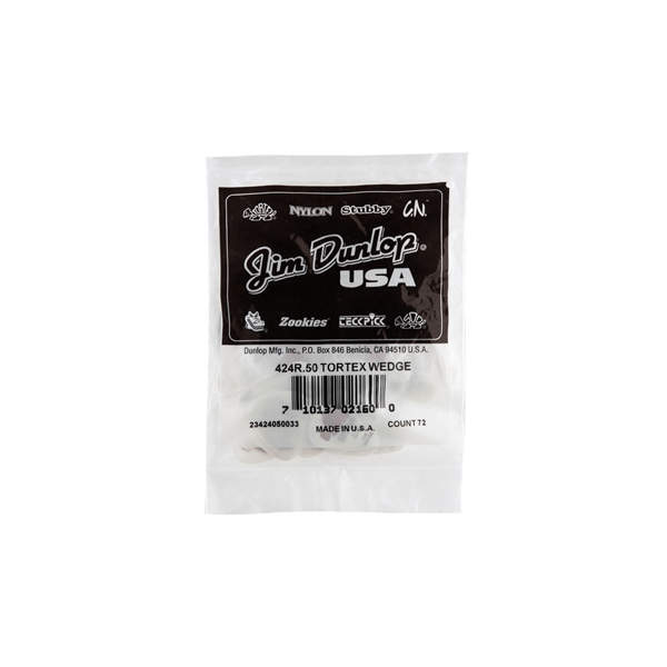 Dunlop 424R Tortex Wedge Red .50