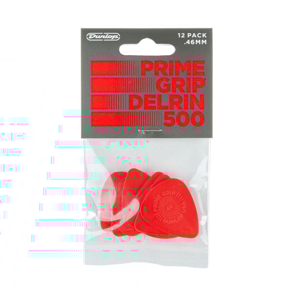 Dunlop 450P046 Prime Grip Delrin 500 .46 mm Player's Pack/12