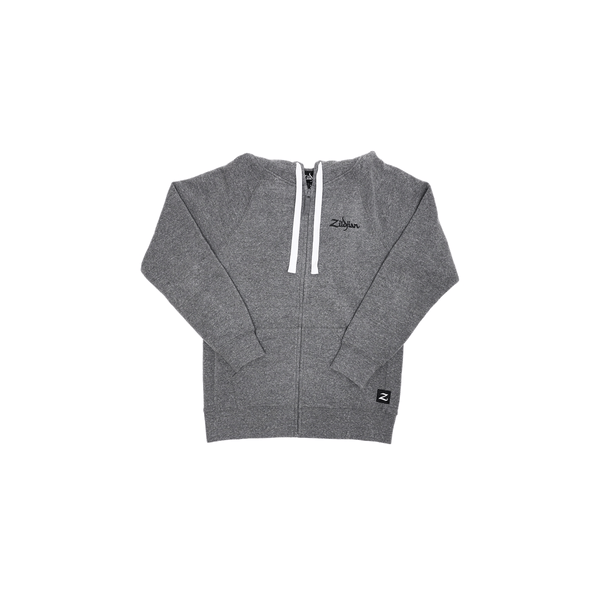 Zildjian T3424 - Gray Zip Up Logo Hoodie - XL