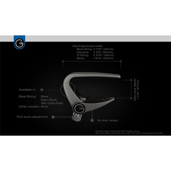 G7TH Newport Classical Silver Capo