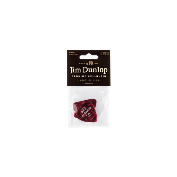 Dunlop 483P#09 Red Perloid - Thin
