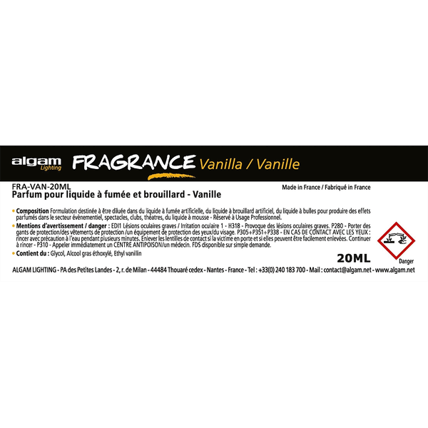 Algam Lighting FRA-VAN-20ML Profumo per Liquido del Fumo 20ml Vaniglia