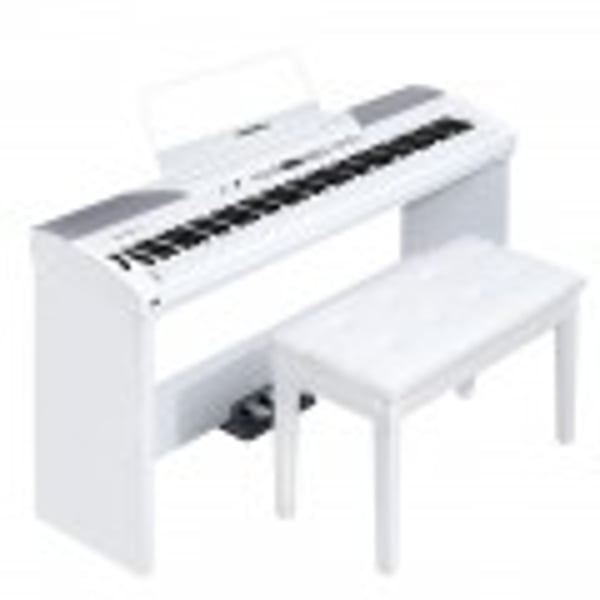MEDELI Stage piano a 88 tasti con tastiera hammer action e finitura di colore bianco