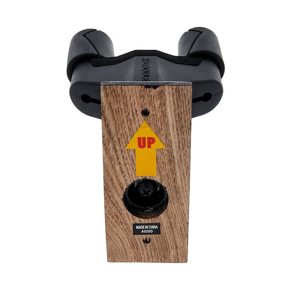 HERCULES IT HCGSP-38WBK+ SUPPORTO A MURO PER CHITARRA/BASSO, BASE IN LEGNO NERA