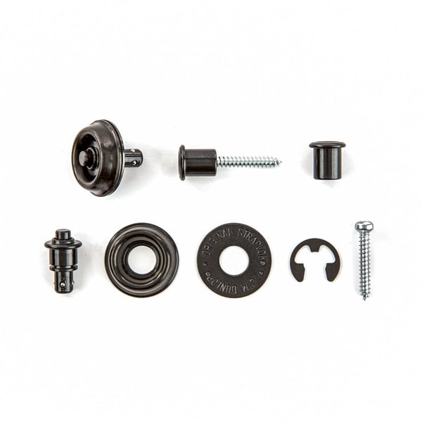 Dunlop SLS1403BK Straplok Flush Mount Strap Retainer System, Black