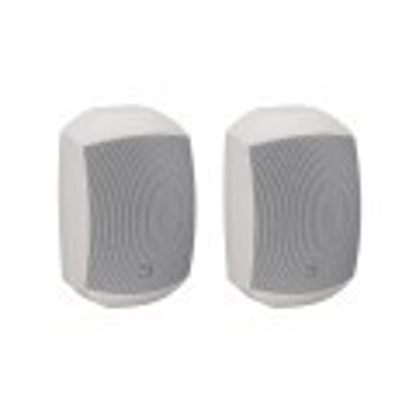 HELVIA Coppia di Diffusori 5.25" Passivi 2-Vie a Parete da Esterno, Bianco. Modello LIDO-530 WPW