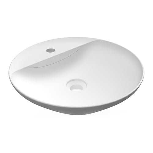 Lavabo da appoggio tondo (monoforo) variant 42x42 cm