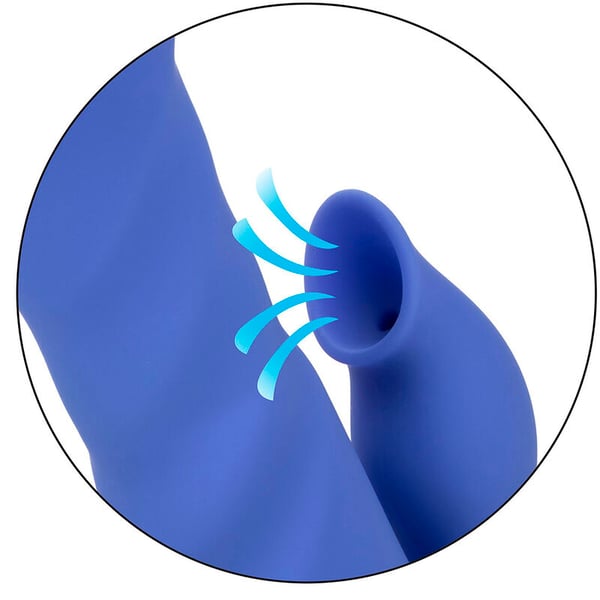 CALIFORNIA EXOTICS - L.A LOVE VIBRADOR & SUCCIONADOR AZUL BY CALIFORNIA DREAMING