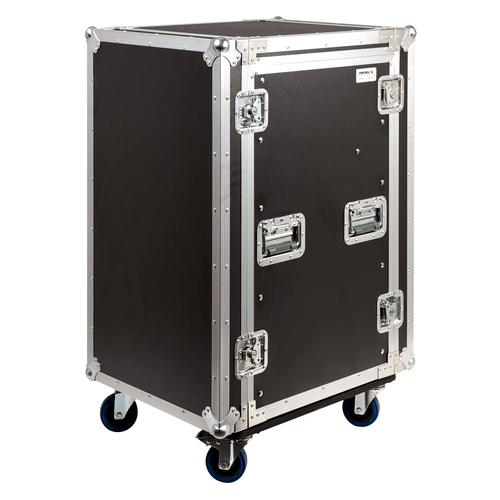 PROEL STAGE Custodia COMBO 19' 18U con portamixer 10U regolabile in altezza, profondità utile corpo 45 cm.