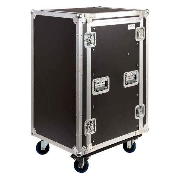 PROEL STAGE Custodia COMBO 19' 18U con portamixer 10U regolabile in altezza, profondità utile corpo 45 cm.