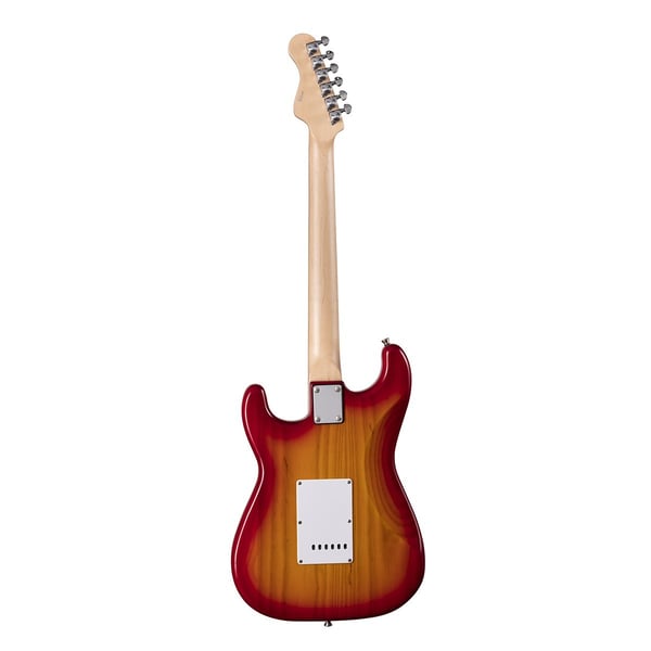 SOUNDSATION Chitarra elettrica double cutaway con 2 single coil + humbucker splittabile e meccaniche autobloccanti (equipaggiata Wilkinson, tastiera eco-rosewood). Modello RIDER-PRO-RSH SSB